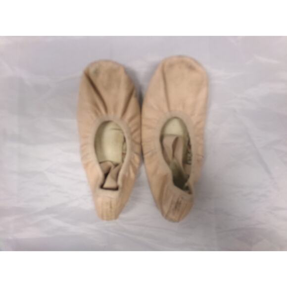 Dance Ballet Shoes DanzNMotion Child 13M Leather Single Strap Full Sole - Picture 1 of 2